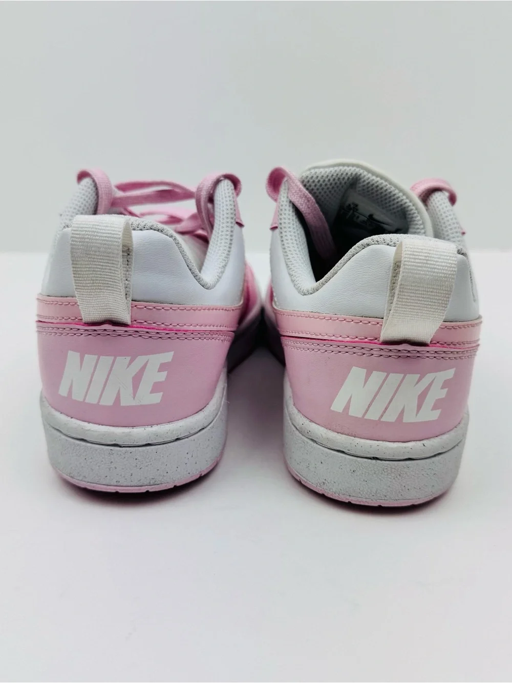 Nike Court Borough Low Recraft GS. White/ Pink. Youth size 3.5. Great condition.